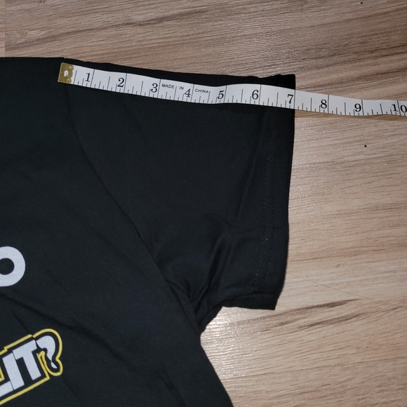 Womens Unique NWT Black Tee Shirt / Banana / Size Lg NWT - Picture 5 of 8